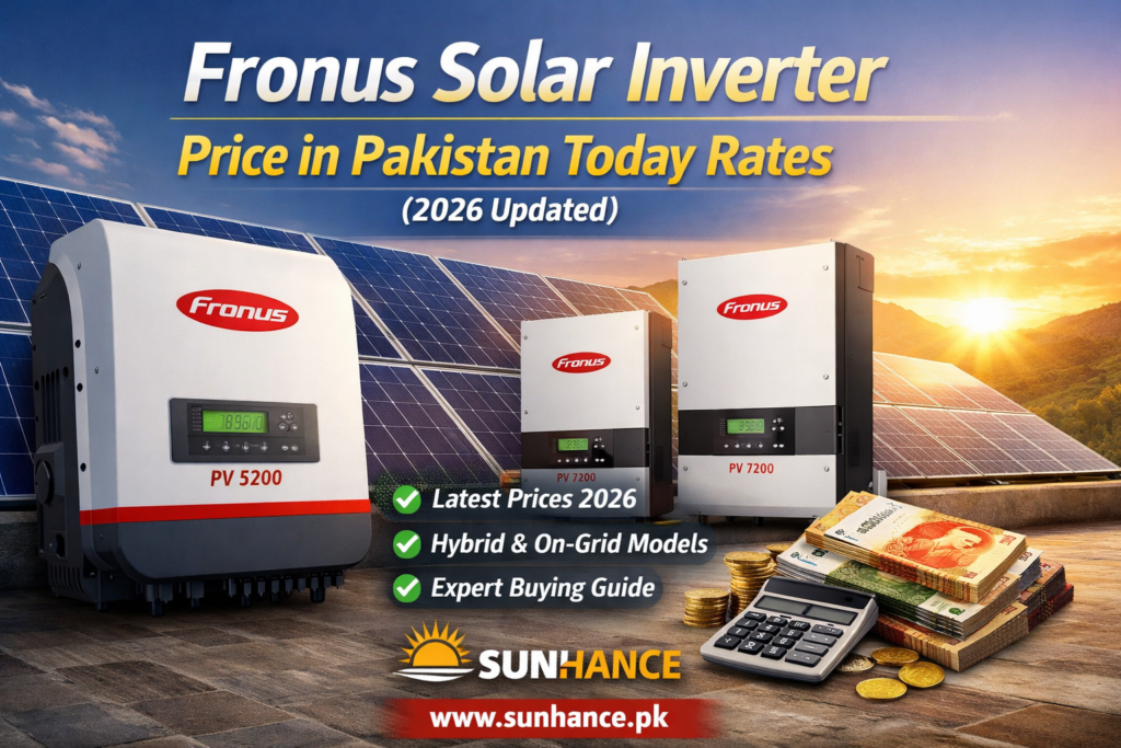 Fronus solar inverter price in Pakistan 2026 with PV 5200 and PV 7200 models
